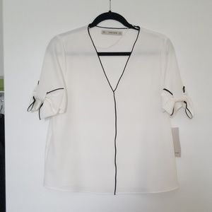 NEW ZARA Basics White Blouse size M